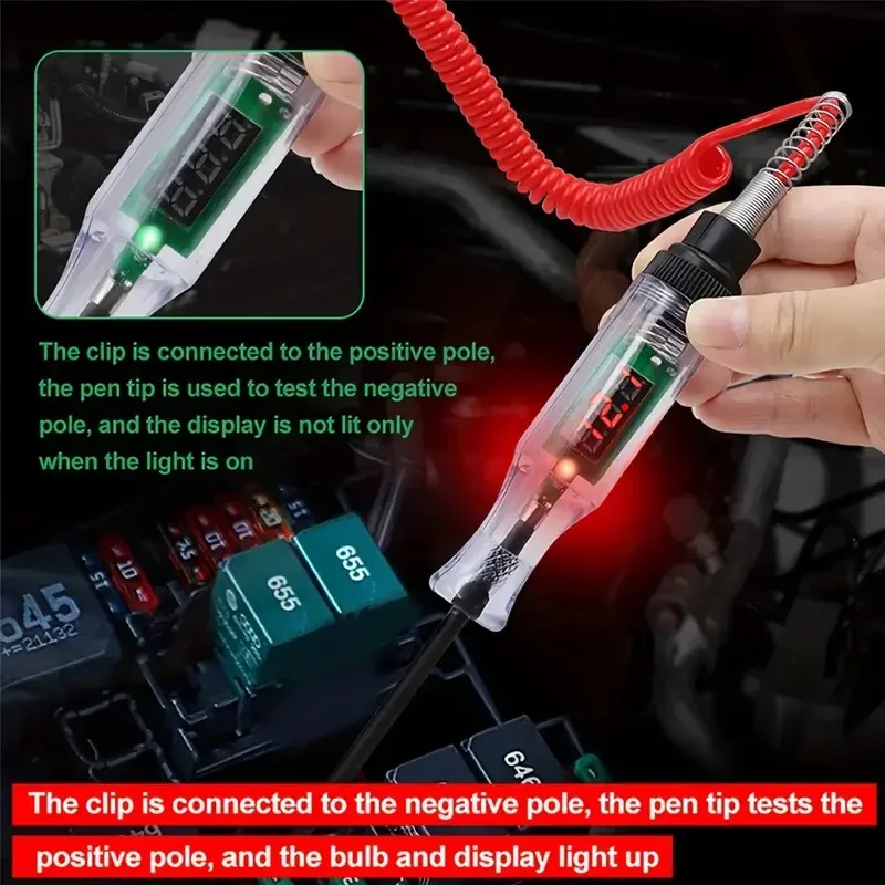 Car Truck Voltage Circuit Tester Auto 6V 24V Tools Car Diagnostic Probe Test Pen Light Bulb Electric